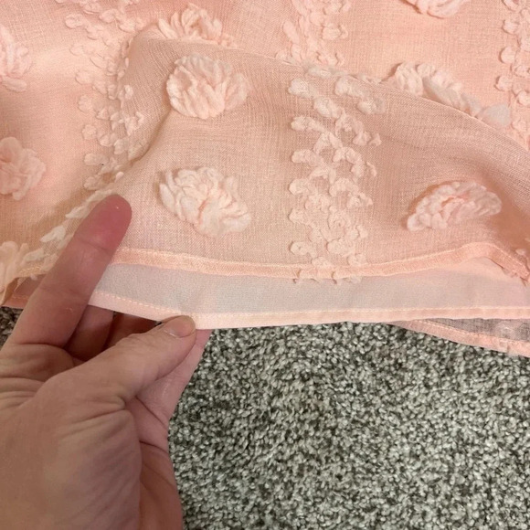 NWT Staccato Tank Top Pink/Peach Texture Detail Dressy Size M - Picture 3 of 6
